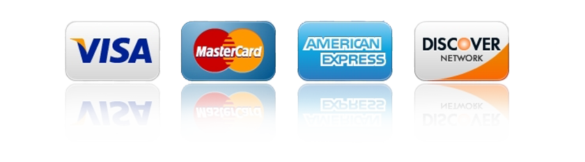 We accept all major credit cards